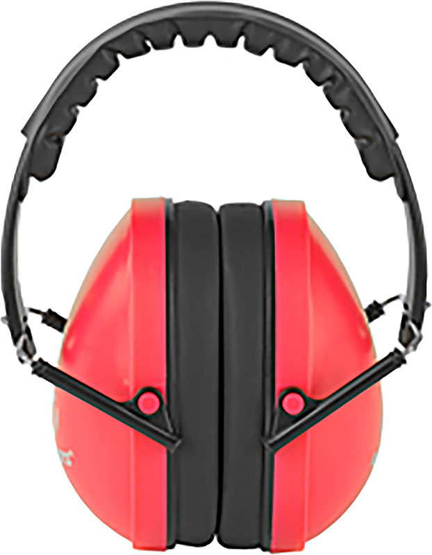 Walker's Folding Muff Hearing Protection, Size Youth/Women, Coral Cups (GWPYWFM2COR)