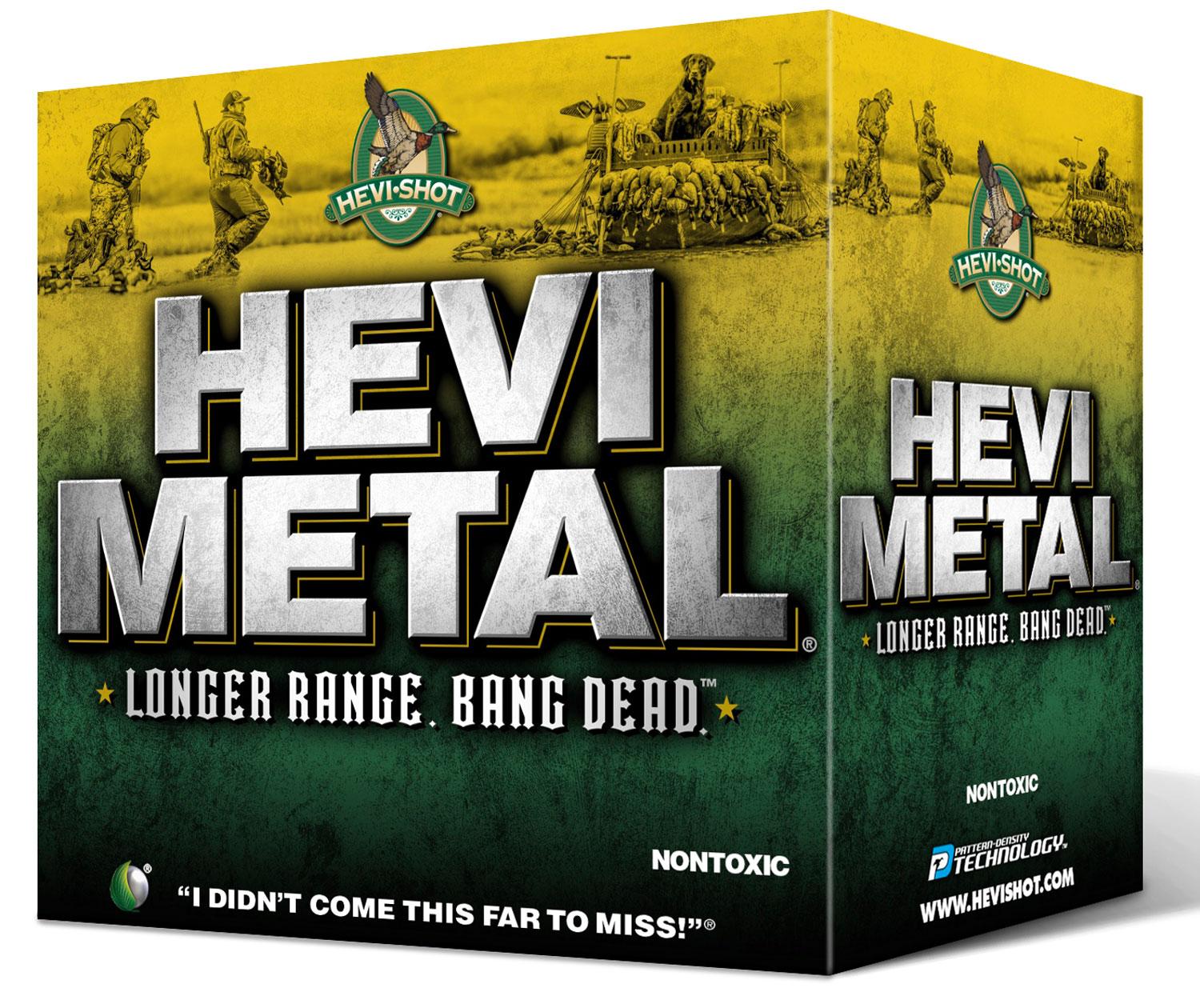 HEVI-Metal Longer Range Shotshells HS37588, 10 Gauge, 3-1/2", 1 3/4 oz, 1350 fps, Steel BBs, 25 Rds/bx