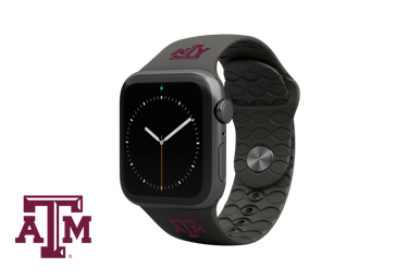 Groove Life - APPLE WATCH BAND COLLEGE TEXAS A&M BLACK