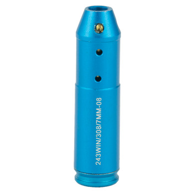 NCSTAR .308WIN Laser Cartridge Bore Sighter - Aluminum Blue Finish, Fits 308 Winchester Chambers