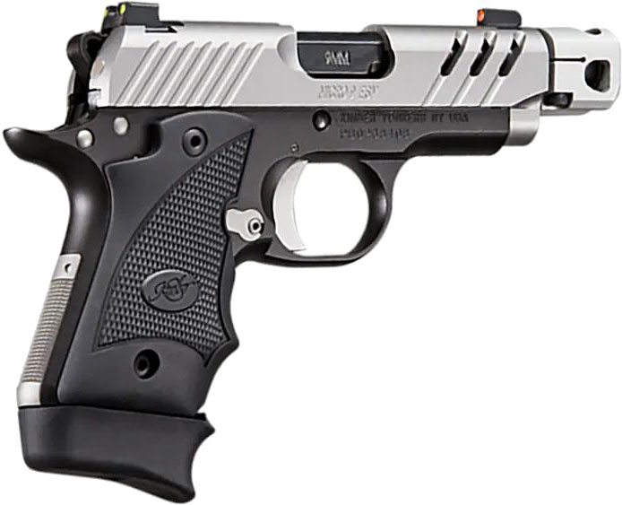 Kimber Micro 9 ESV 3300218, 9mm, 3.45" Barrel, Mini-Compensator, Hogue Rubber Grip, Two Tone Finish, 7 Rds