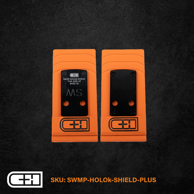 C&H Precision S&W M&P SHIELD PLUS to Holosun 407K / 507K Adapter Plate - Anodized Black Finish, Includes Mounting Hardware