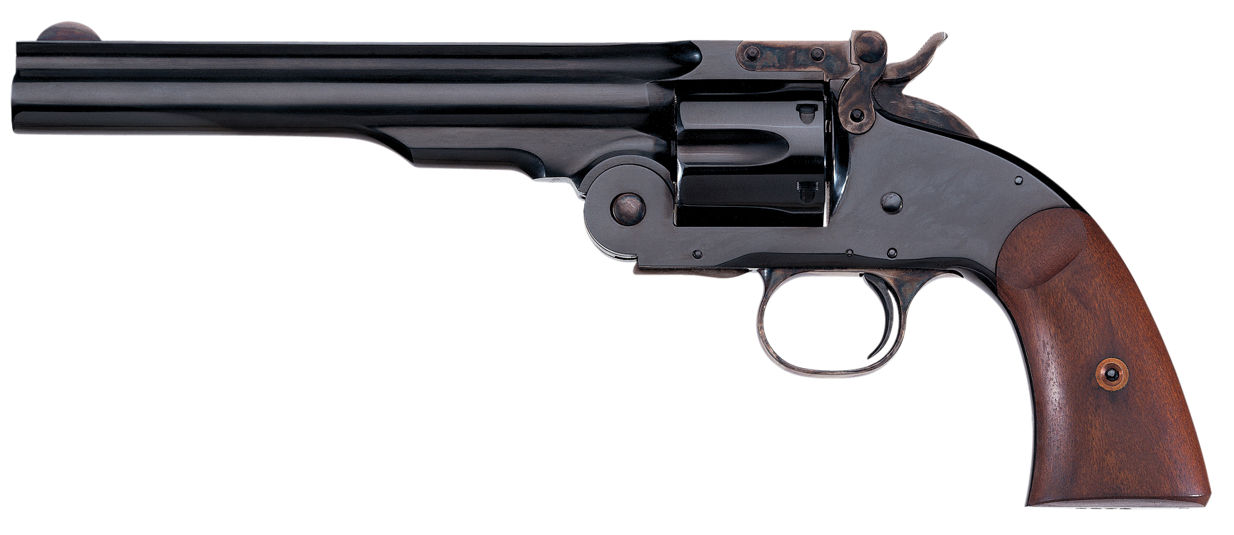 Taylors Second Model Schofield Revolver 550639, 45 Colt (LC), 7", Walnut Grips, Blued Finish, 6rd