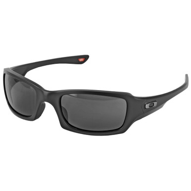 Oakley Standard Issue Fives Squared Sunglasses - Matte Black Frame with Grey Polarized Lenses