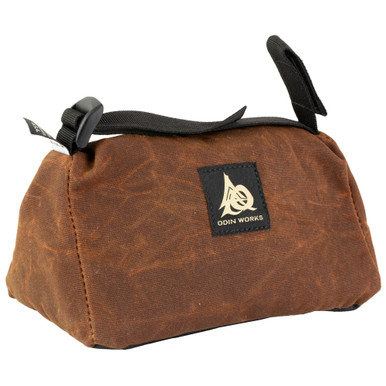 Odin Works Triangle Rear Rest Bag - 7.25"x4.25", Brown Waxed Canvas