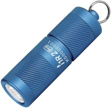 Olight i1R 2 Pro Rechargeable Keychain LED Flashlight with USB-C Charging Cable - 180 Max Lumens, Lake Blue