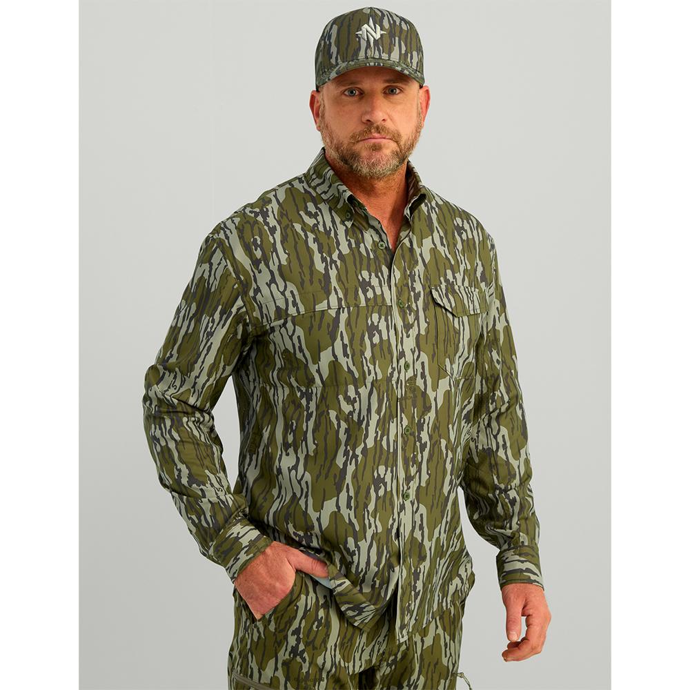 Nomad Ambush Camo Long Sleeve Hunt Shirt Bottomland 2XL