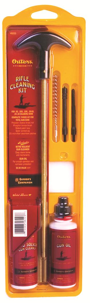 Outers Brass Cleaning Rod Rifle Kit .270 to .284 7mm Caliber