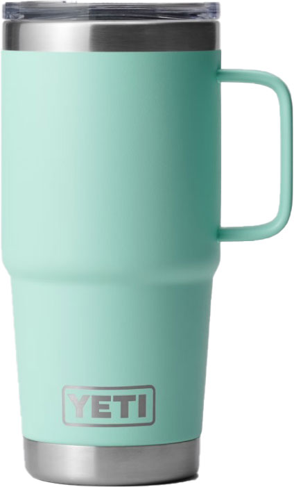 Yeti Rambler 20oz Travel Mug w/ StrongHold Lid (21070060048) Stainless Steel, Seafoam