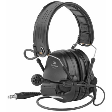 Peltor SwatTac VI Electronic Earmuff w/ Boom Microphone - Omni-Directional Microphones, High Fidelity Speakers, Includes Gel Ear Cushions and ARC, Black
