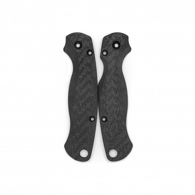 Flytanium Lotus Carbon Fiber Scales for Spyderco Paramilitary 2 Knife