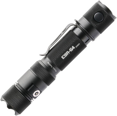 Powertac ER9 G4 2550 Lumen Rechargeable Tactical Flashlight - Anodized Black, Magnetic Charger, 2550 Max Lumens, IPX8