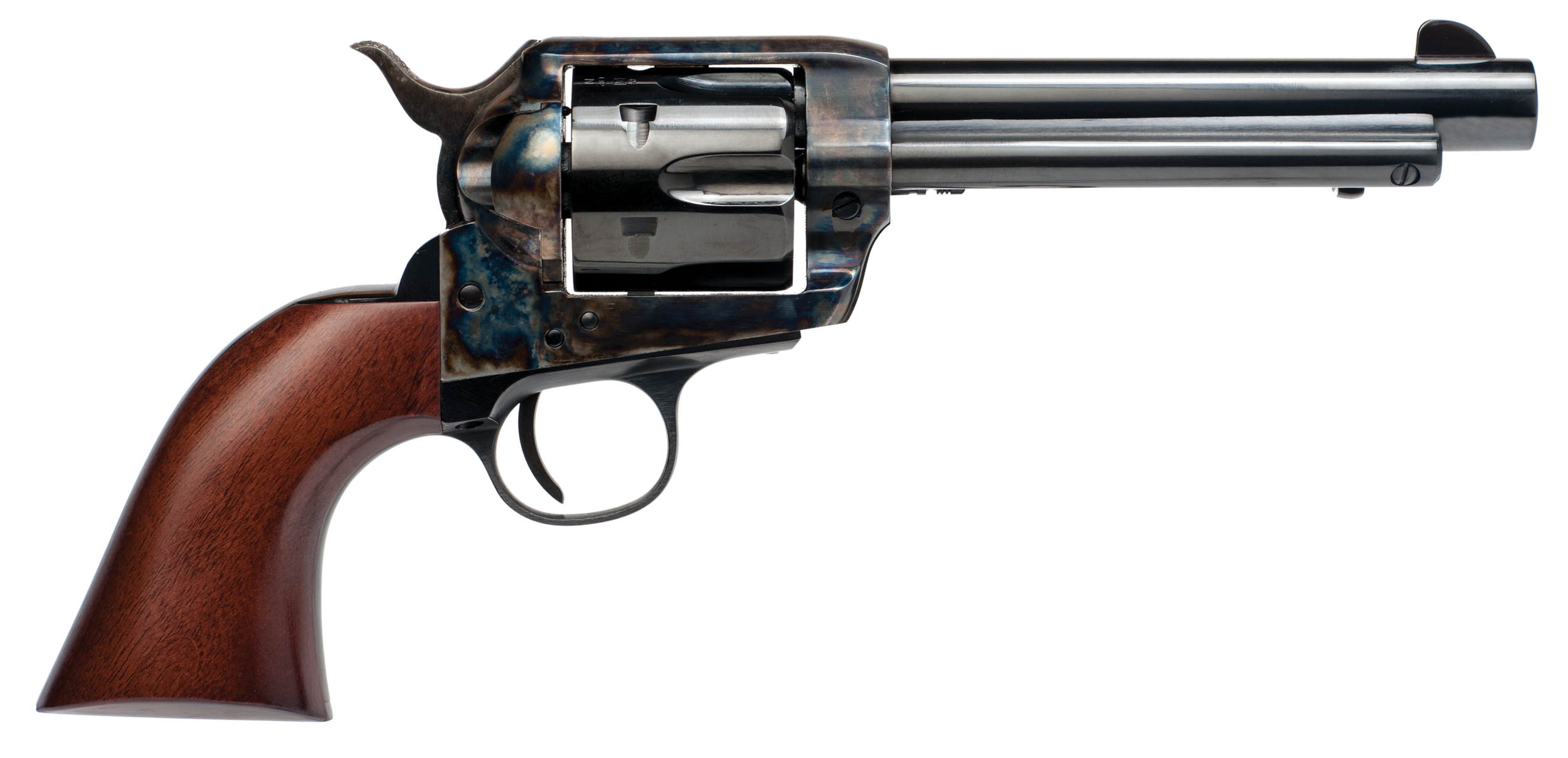 Cimarron Frontier Pre-War 1896-1940 Revolver PP411, 45 Colt (LC), 5.50", Color Case Hardened Finish, 6rd
