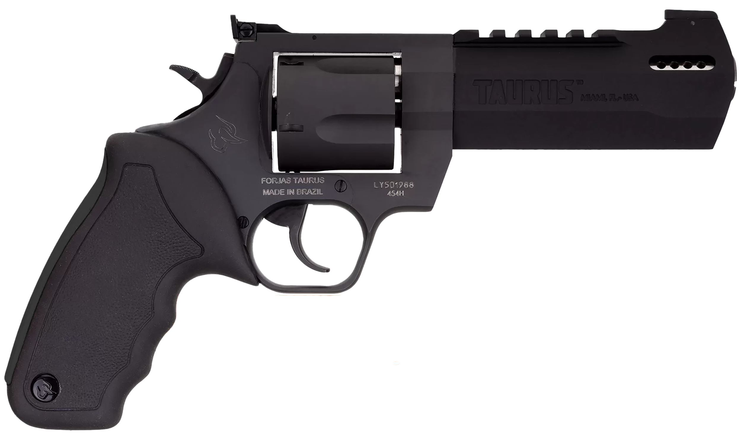 Taurus Raging Hunter Revolver 2440051RH, 44 Rem Mag, 5.12", Black Rubber Grip, Matte Black Finish, 6 Rd