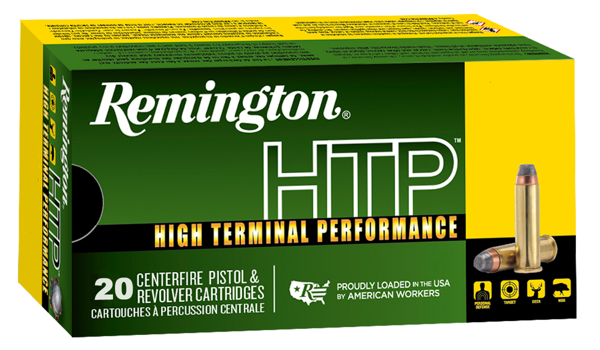 Remington HTP Handgun Ammunition 22306, 40 S&W, Jacketed Hollow Point (JHP), 155 GR, 1205 fps, 20 Rd/bx