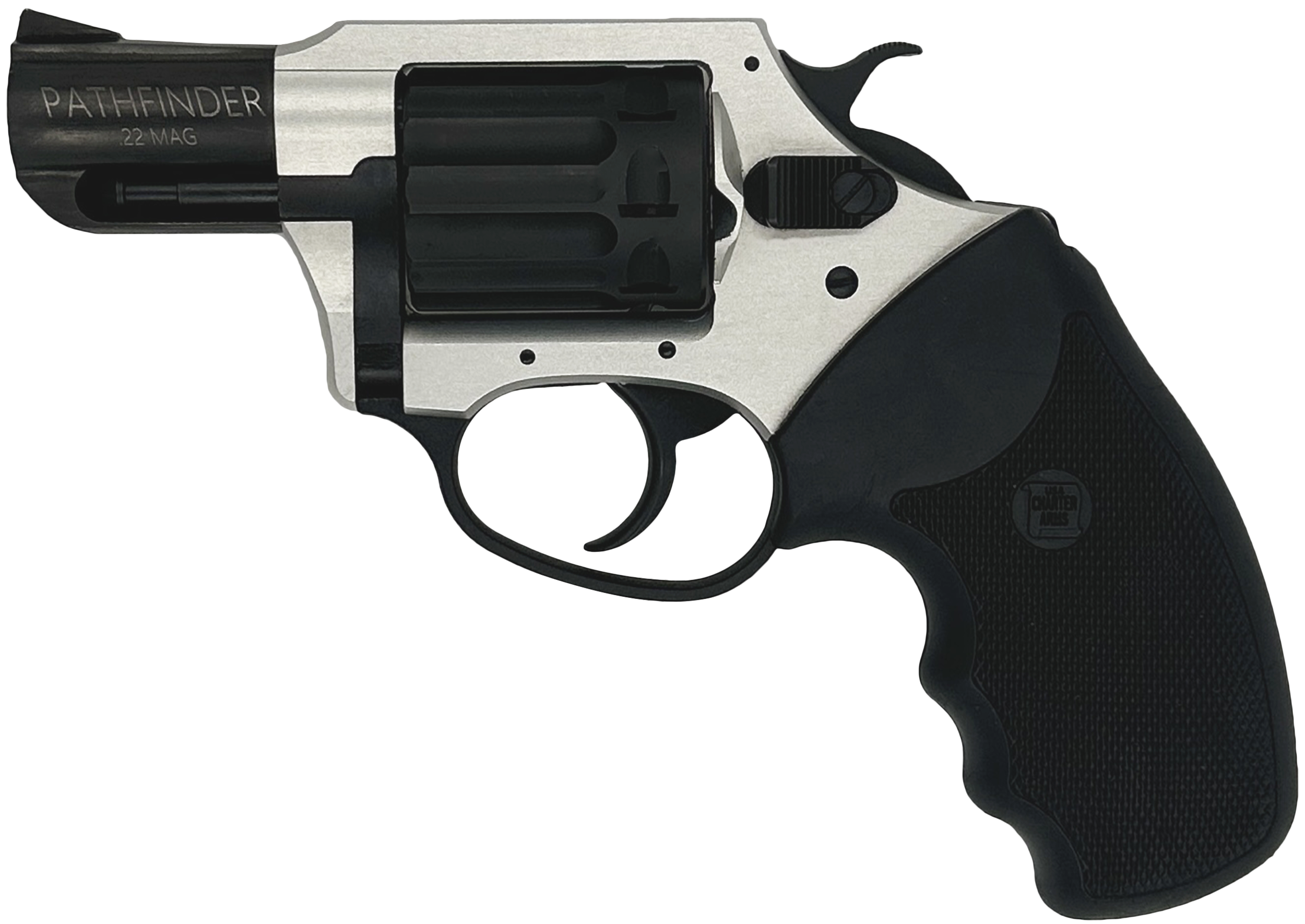 Charter Arms Pathfinder Lite Revolver 52329, 22 Mag, 2", Black Rubber Grip, Black Finish, 6 Rd