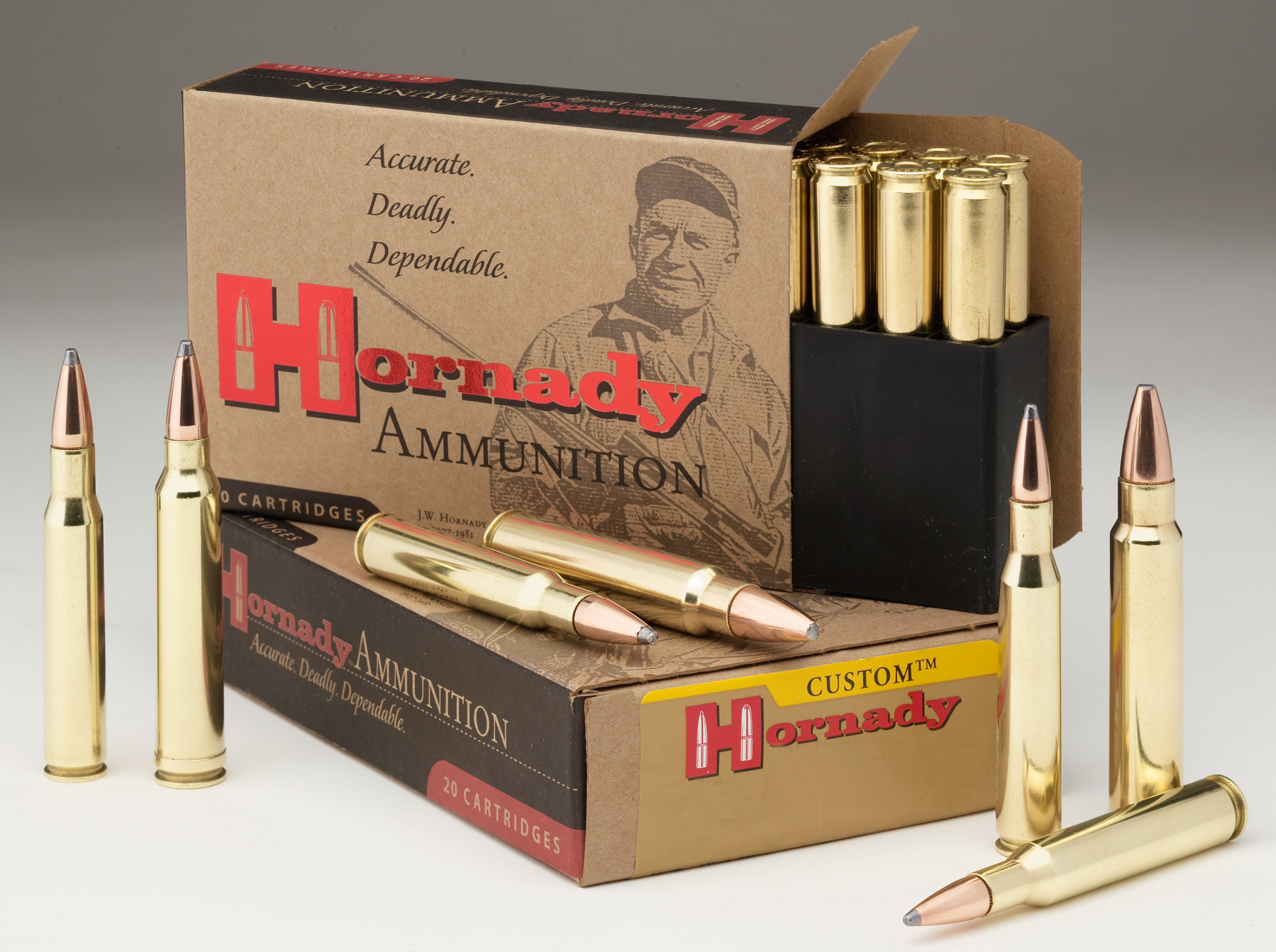 Hornady Custom Rifle Ammunition 834814, 6.8 mm Remington SPC, CX Custom, 100 GR, 2550 fps, 20 Rd/bx