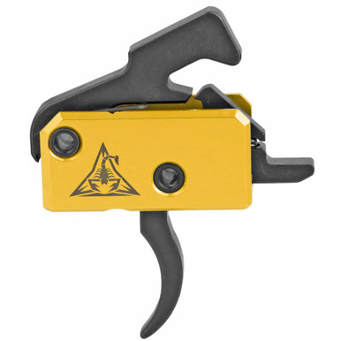 Rise Armament Rave 140 AR Drop-In Trigger - Curved Trigger - "Don't Tread On Me" Logo Edition