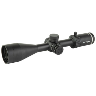 Riton Optics 1 Series PRIMAL 4-12X50mm Rifle Scope - 1" Tube, RDH Center Dot Duplex Illuminated Reticle, Second Focal Plane, Black