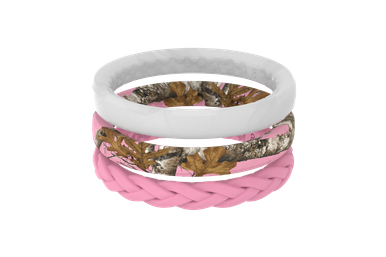 Groove Life Women's Stackable Rings - Realtree Edge™ Pink