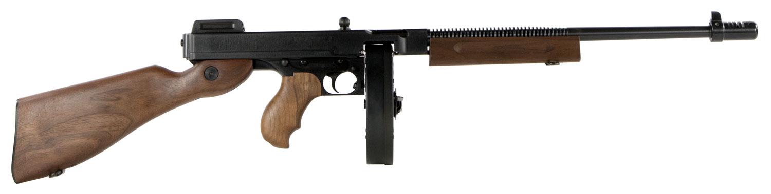 Thompson 1927A-1 Deluxe Semi-Auto Rifle T1DH, 45 ACP, 18", Case Hardened, 10 Rds (Drum)