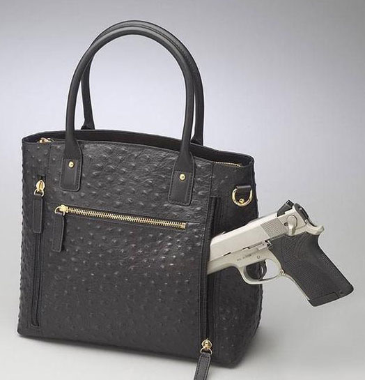 Gun Tote'n Mamas Town Tote Black (GTM-51BK) Fits Small Pistols & Revolvers, Ambidextrous Hand