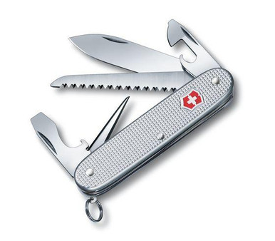 Victorinox Swiss Army Farmer Multi-Tool - Silver Alox - 9 total Tools