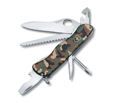 Victorinox Swiss Army Trekker Multi-Tool Knife - Camo Edition, 12 Total Tools
