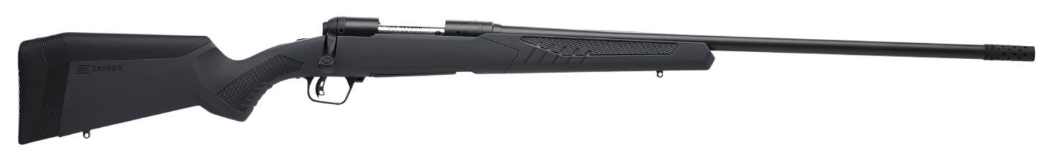 Savage 110 Long Range Hunter Bolt Action Rifle 57021, 6.5 Creedmoor, 26", Gray Synthetic Stock, Black Finish, 4 Rds