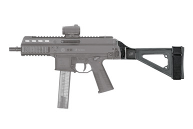 SB Tactical SBTi Side Folding Brace for the APC & HK UMP - Black, SBTi-01-SB