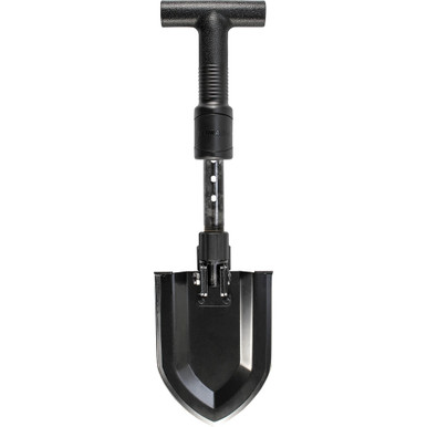 Schrade SCHSH1 Telescoping Shovel with Sheath - 1055 Carbon Steel Black