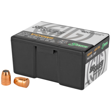 Sierra Bullets V-Crown 10MM Reloading Bullets - 165Gr, .400 Diameter, Jacketed Hollow Point, 100 Round Box