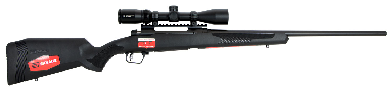 Savage 110 Apex Hunter XP Left-Handed Bolt Action Rifle 57325, 30-06 Springfield, 22", 3-9x40mm Scope, Black Synthetic Stock, Black Finish, 4 Rds