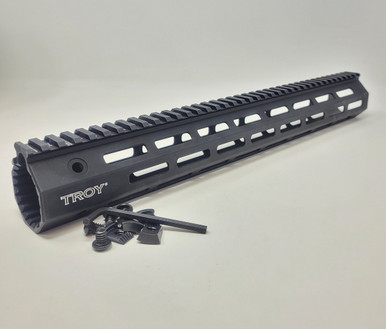 Troy AR15 Aluminum Battle Rails SRAI-ML1-15BT-00 M-Lock 15"Picatinny Rail Black Finish