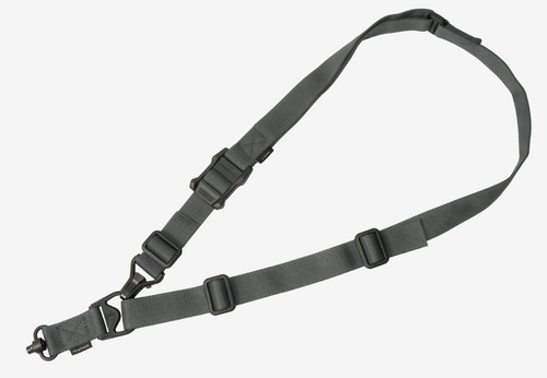 Magpul MS3 Single QD Sling GEN2 Gray Nylon 48"-60" OAL Adjustable One-Two Point