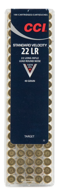 CCI Standard Velocity 22LR 40gr, Lead Round Nose, 100rd Box