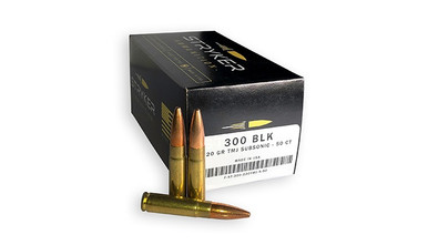 Stryker 300 Blackout ST300BLK220TMJ 220 Grain Total Metal Jacket Subsonic CASE 400 Rounds