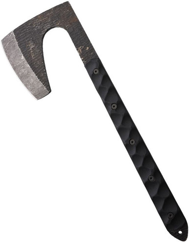 Stroup Knives Viking Tomahawk - 1095 High Carbon Steel, Black G10 Handle Scale, Kydex Sheath