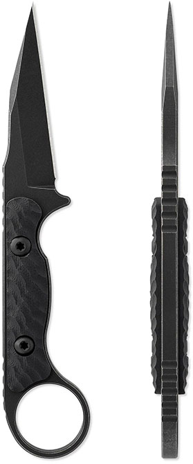 Toor Knives G10 Jank Shank Fixed Blade Knife, Carbon Finish (96957410)