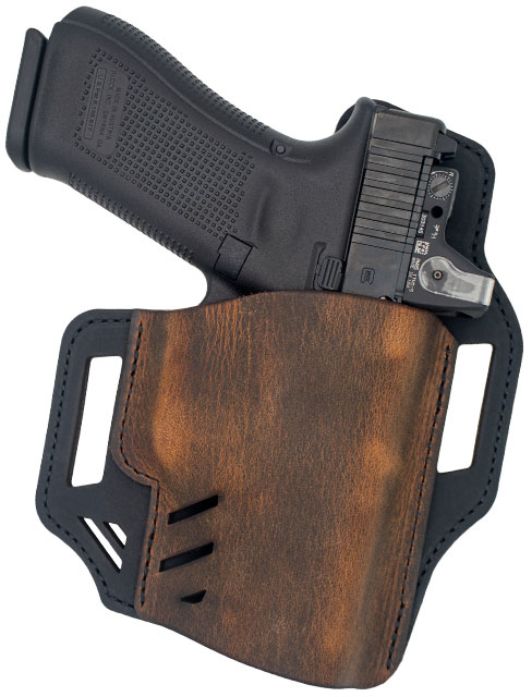 Versacarry Rough Rider Holster, Outside The Waistband, Water Buffalo Leather, Size 1 (RR1101)