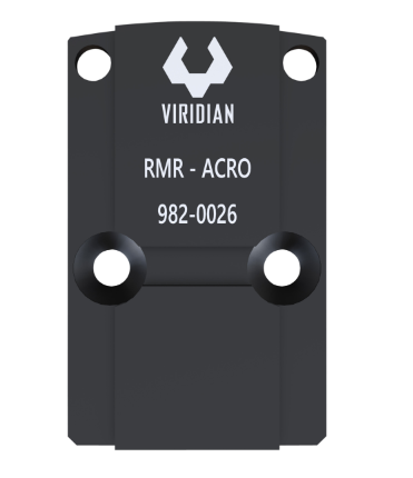 Viridian RFX45 RMR to RFX45 Adapter Plate - Converts RMR Pattern to Fit The RFX45, Black