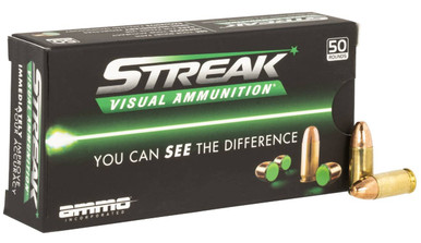 Ammo Inc STREAK 9mm Luger 124 gr TMC - Green Streak Technology - 50 Rounds per Box