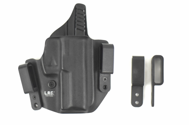 L.A.G. Tactical The Defender IWB / OWB Holster - Fits Taurus GX4, Matte Black Kydex, Right Hand