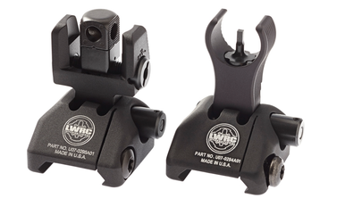 LWRC Skirmish Sights Front and Rear Set - Black 7075 Aluminum - 200-0065A01