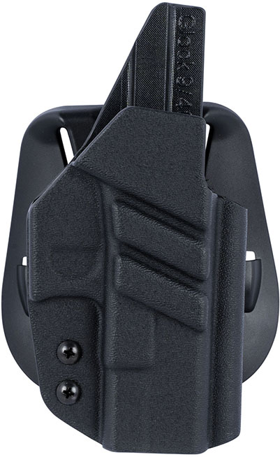 1791 Gunleather Kydex OWB Holster, Black, Right Hand, Glock 17/19/22-23/26-27/31-35 (TACPDHOWBGLOCKBLKR)