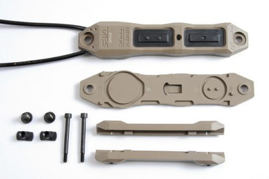 Unity Tactical TAPS Sync Pressure Switch For Surefire Tail Caps And LA-23/PEQ (NGAL) Only - Mounts to Picatinny, M-LOK or KeyMod, Flat Dark Earth