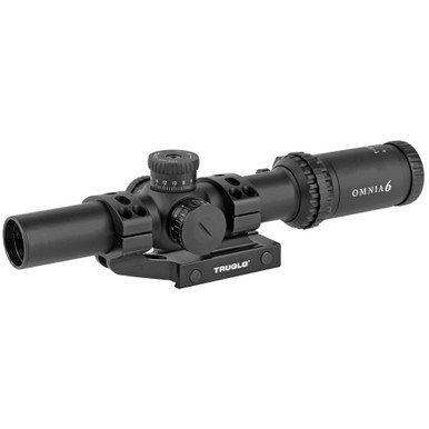 TRUGLO OMNIA Rifle Scope 1-6X24 IR APTR - 30MM Tube, Illuminate A.P.T.R. Reticle, Includes One Piece Scope Mount, Black