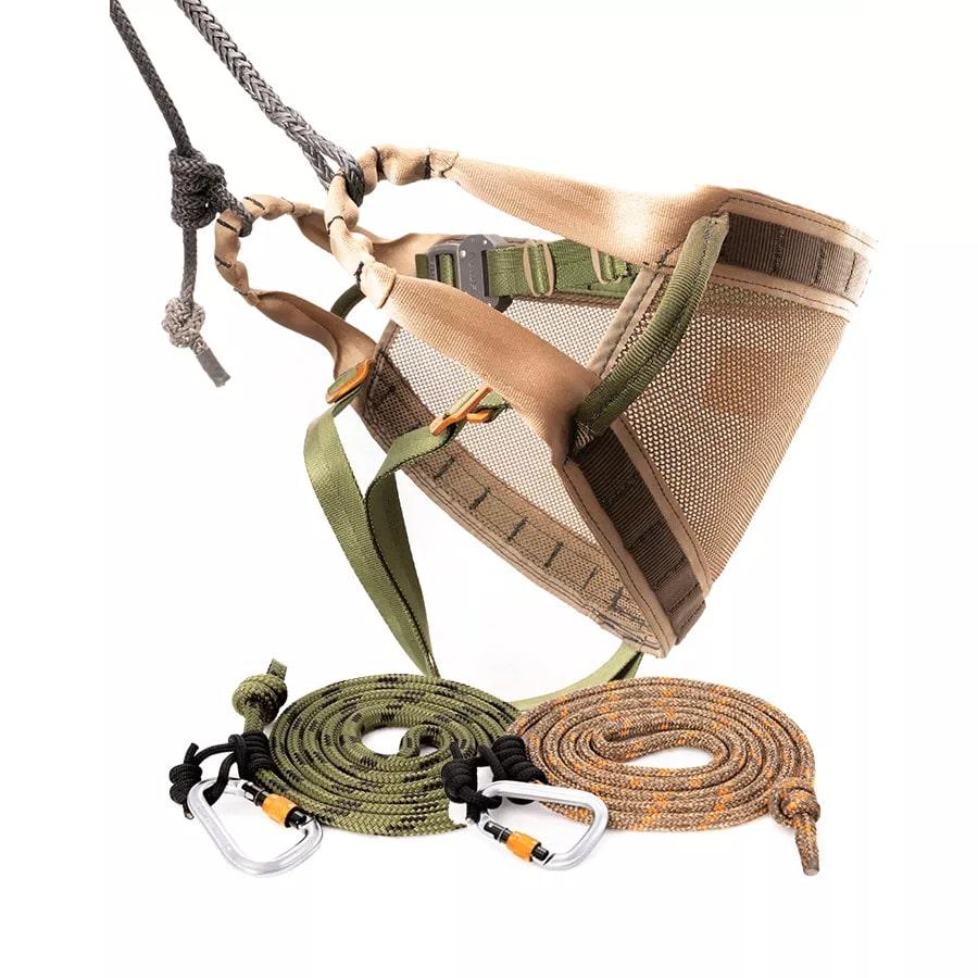 Tethrd Phantom XL Saddle Kit 11mm Ropes and Carabiners Included