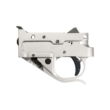 Timney Triggers Single Stage Trigger For Ruger 10/22 - Silver Aluminum Housing, Black Curved Trigger