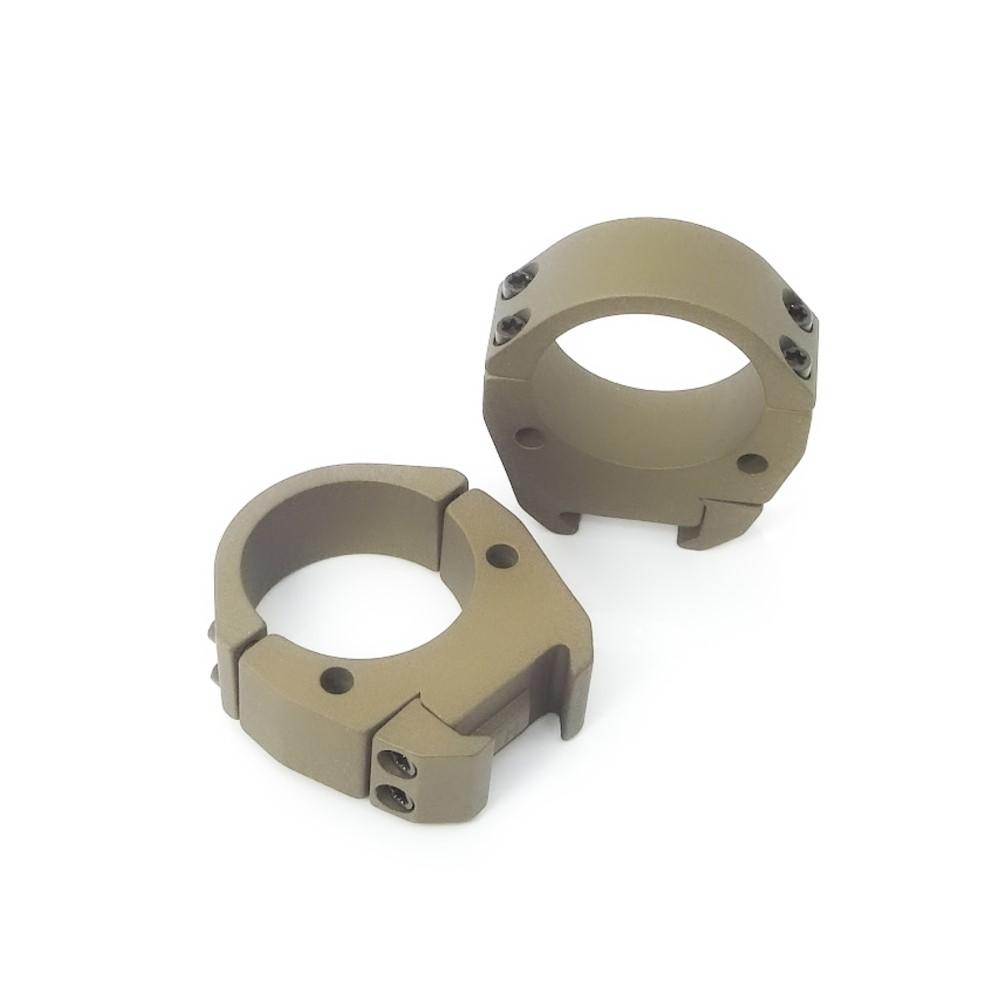 Talley 30mm Low Burnt Bronze Scope Rings - Modern Sporting Picatinny Rail